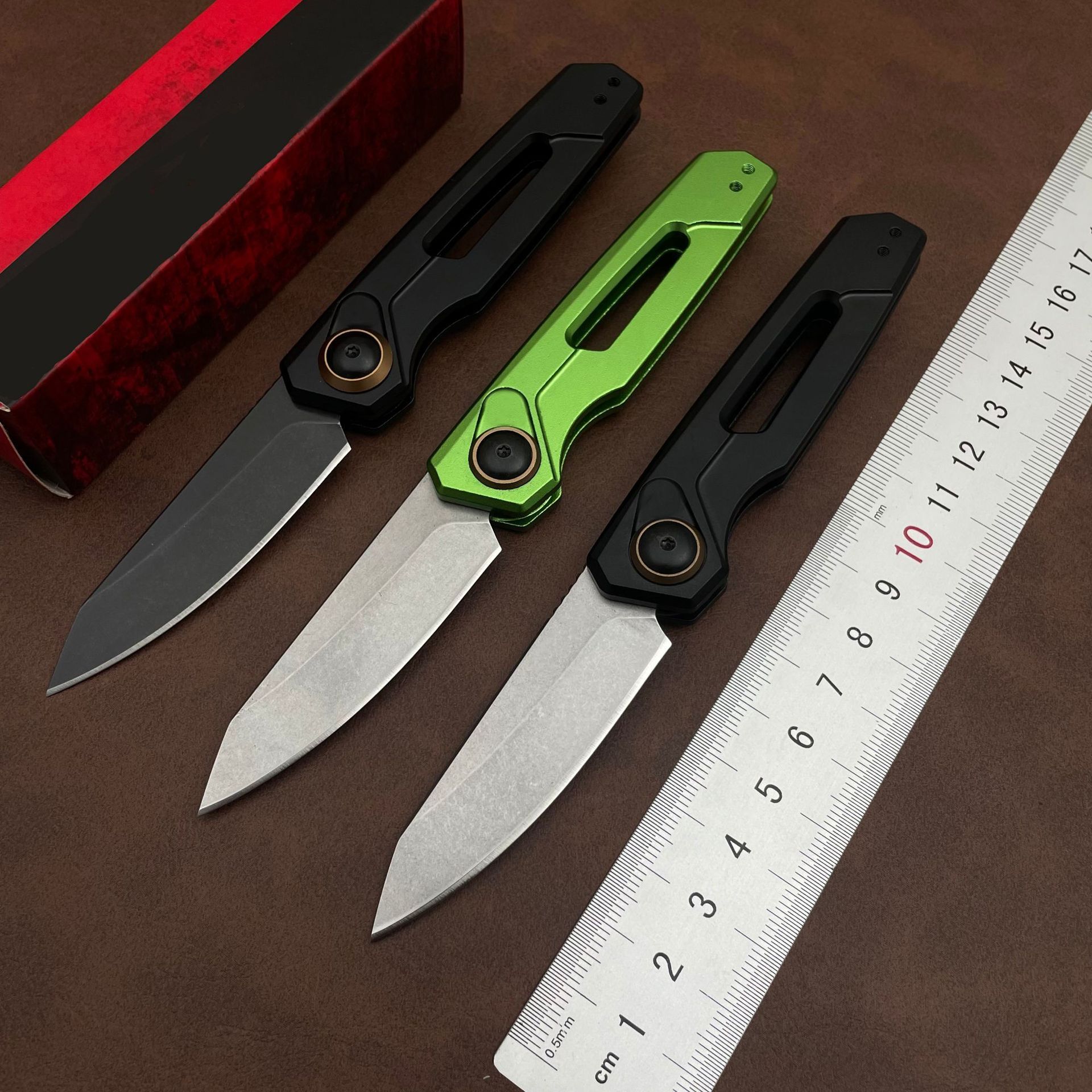 KS 7550 Launch 11 Multifunctional Carving Knife 2.75 "CPM-154 Steel Blade Outdoor Hunting Knife for Camping and Wilderness