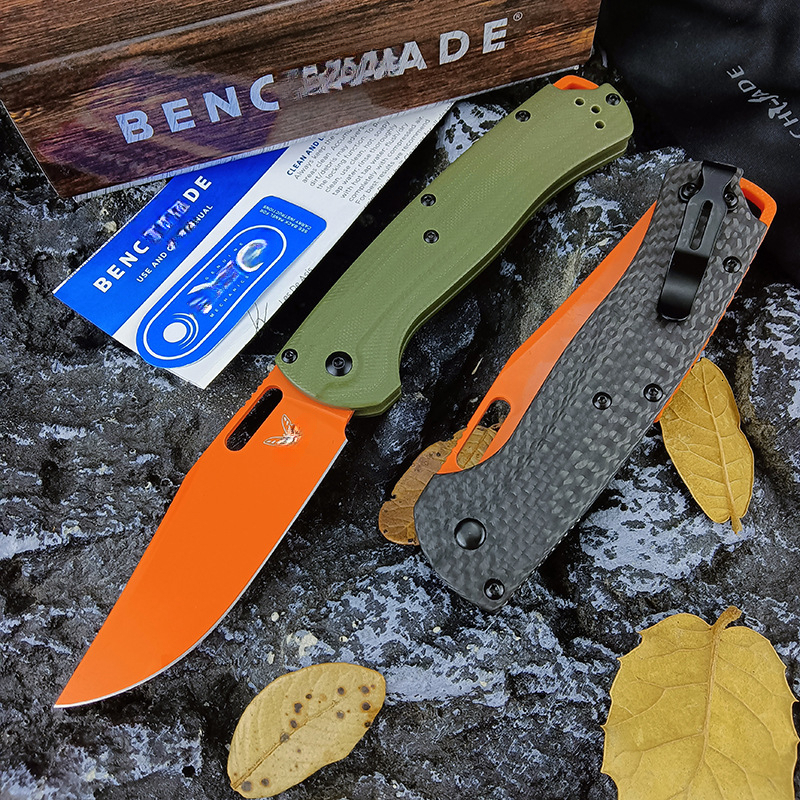 BM 15535 Knife Carbon Fiber Handle Hunting Folding Knife BENCH CPM154 Blade EDC Self Defense Pocket Multiool Knives Gitf for Men