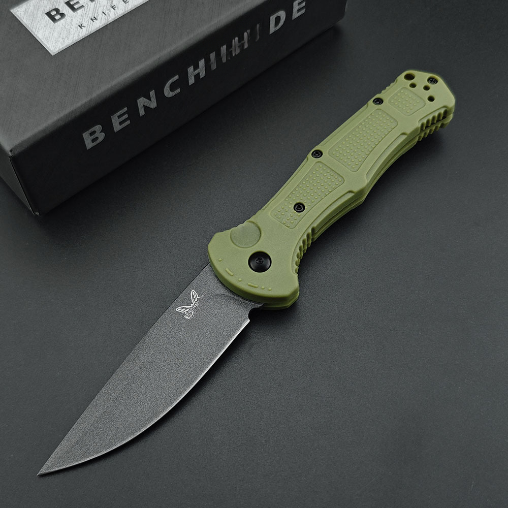 BM 9070 Folding Pocket Knife Drop Point Plain Blade Grivory Handle Hunting Camping Tactical Combat Self-defense Multitool Knives
