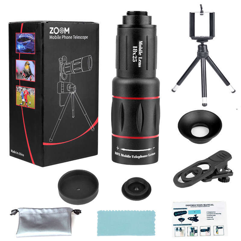 18x25 telephoto photography 18x high-definition high-power external mobile phone telescopes clip ipad camera fish eye phones zoom lens for iphone