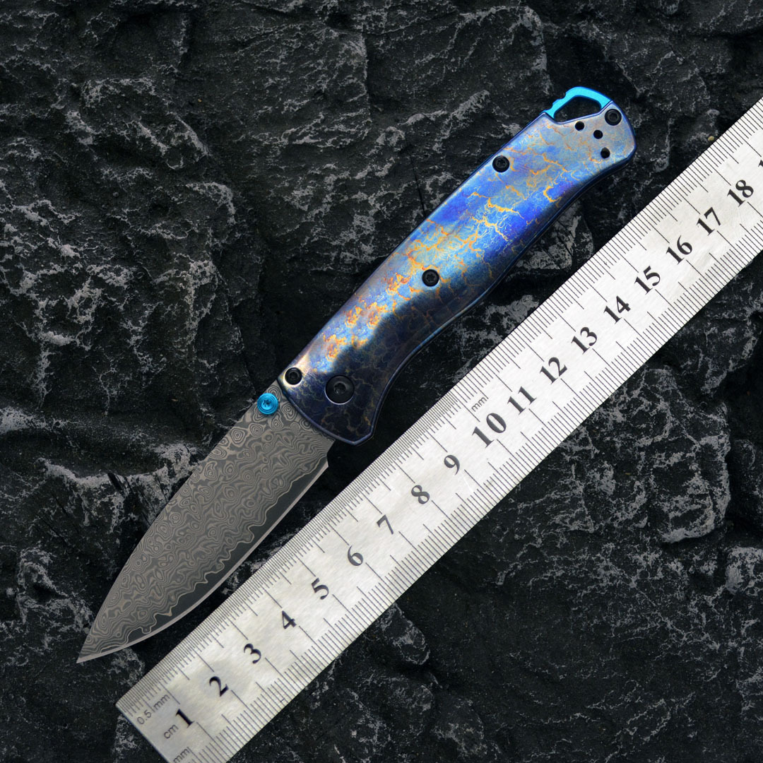 New BM535 Burn titanium Folding Knife Tactical Combat Outdoor portable EDC Pocket Knife Hand Tool 2026 Gift