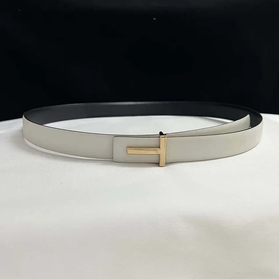 25mm Womens Belt ner Reversible Genuine Leather Belt For Women T Buckle Belt Female Jeans Dress Belt 260427