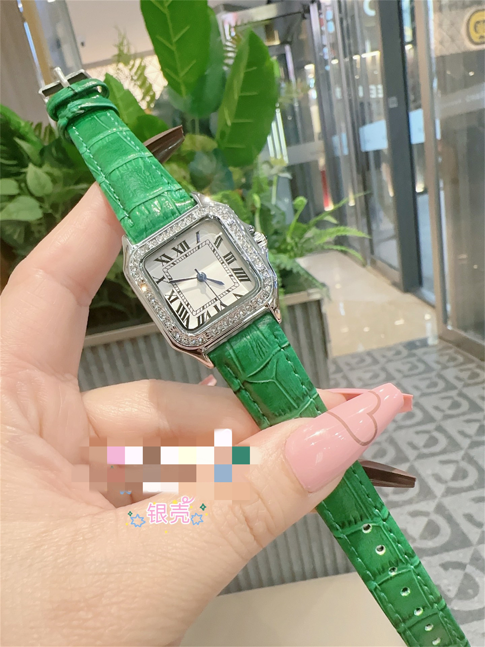 Luxury Womens Square CARTER PANTHEREity DE diamond Watch Designer Watches Quartz Movement Steel Bracelet Sapphire Glass Waterproof women Wristwatches #1625