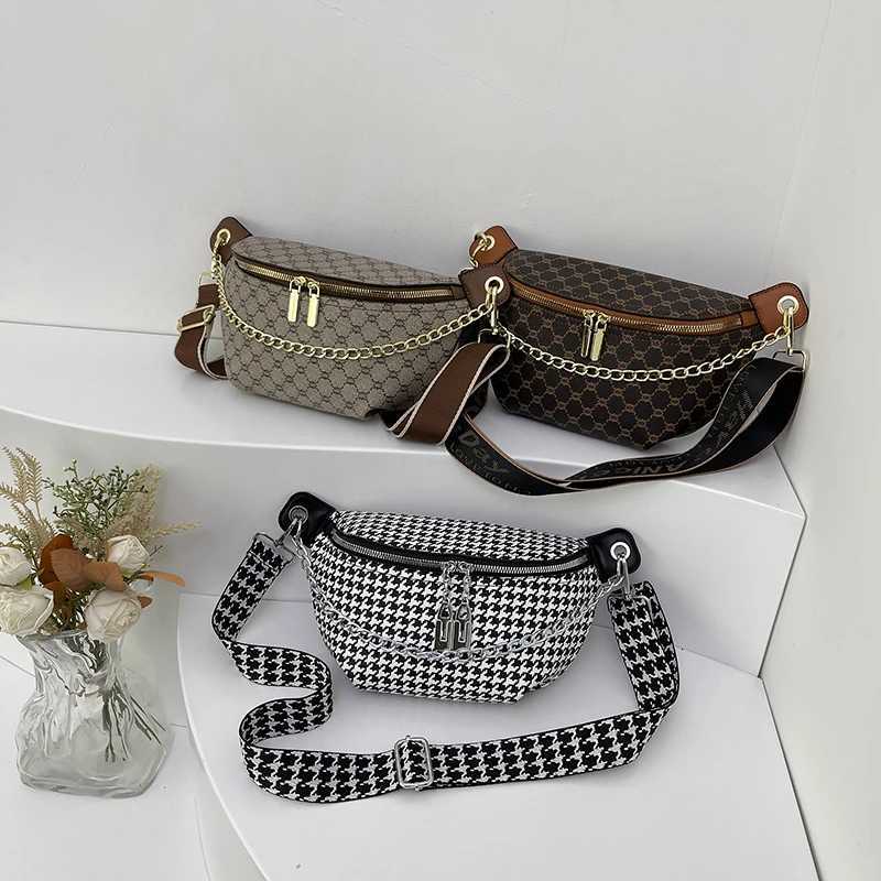 Fashion Chain Waist Bag For Women Luxury Designer Chest Bag Quality Leather Fanny Pack Phone Purse Female Shoulder Crossbody BagT260427