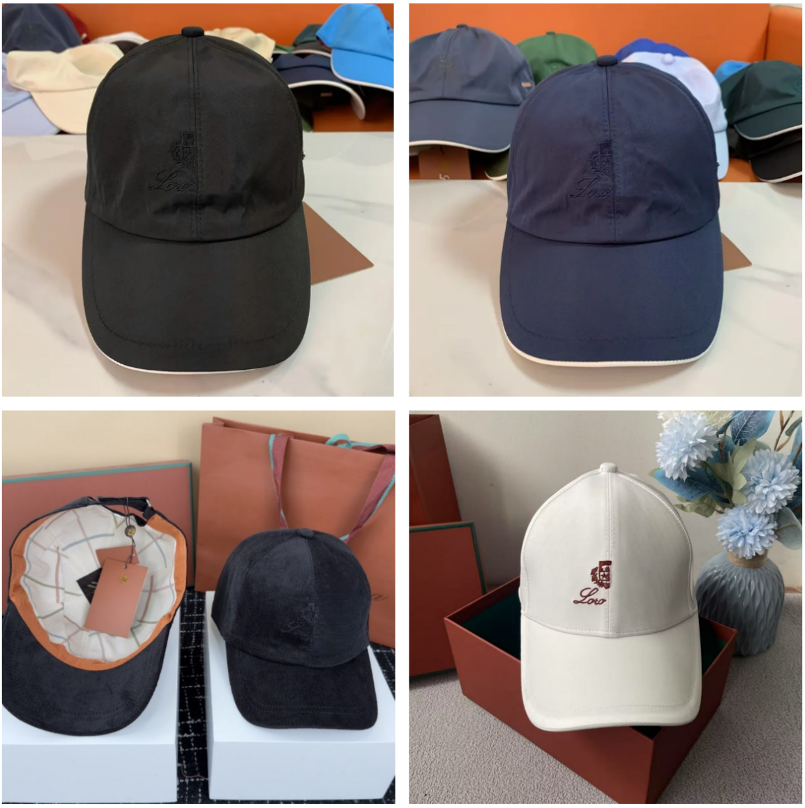 baseball cap hat for women designer Mens Caps Fashion Ball Cap loro cotton piana cashmere fitted autumn snapback embroidery beach hats