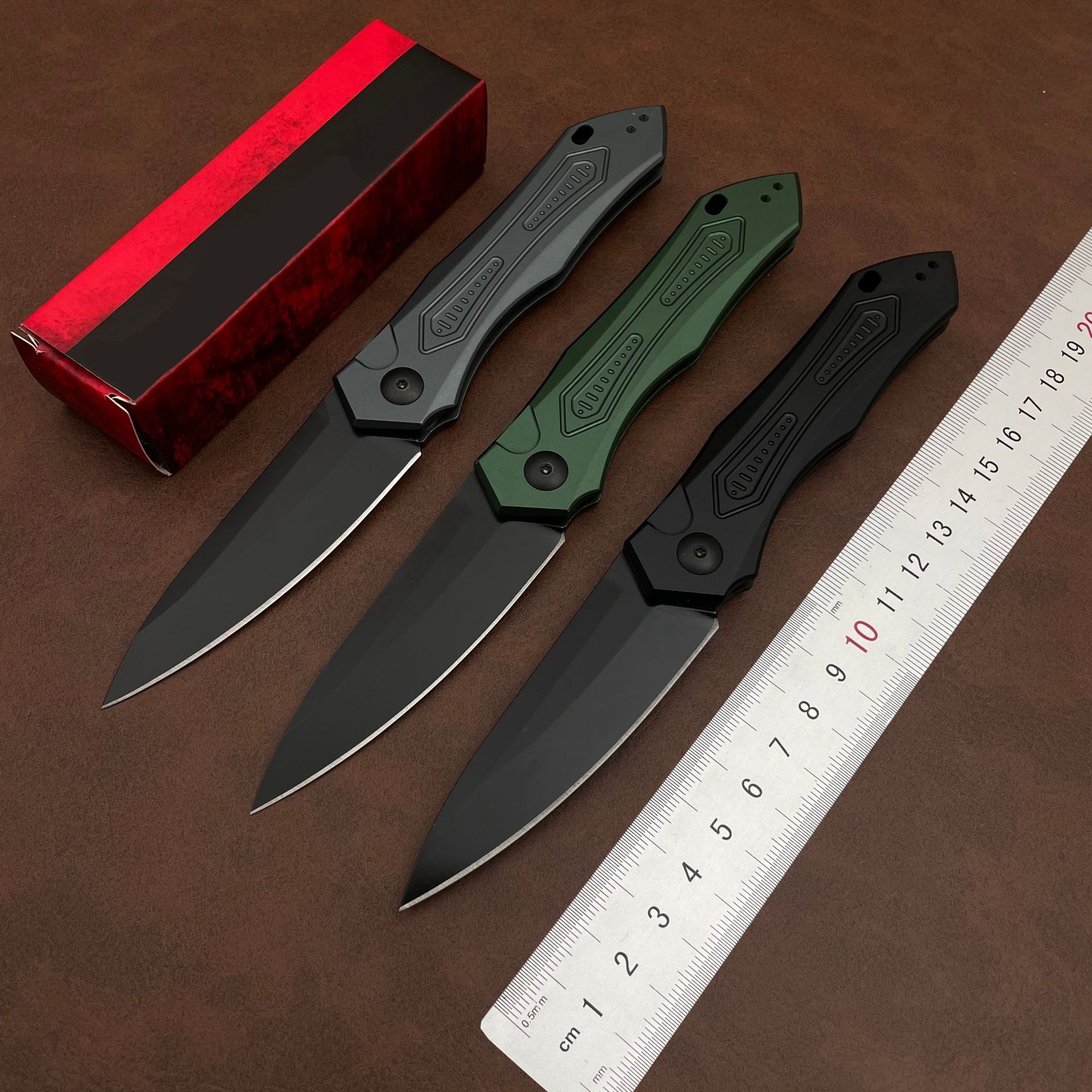 KS 7800 Pocket Knife 3.75" Blade CPM154 Steel Treated Aluminum Handle Outdoor Tactical EDC Hunting Knife Men's Gift