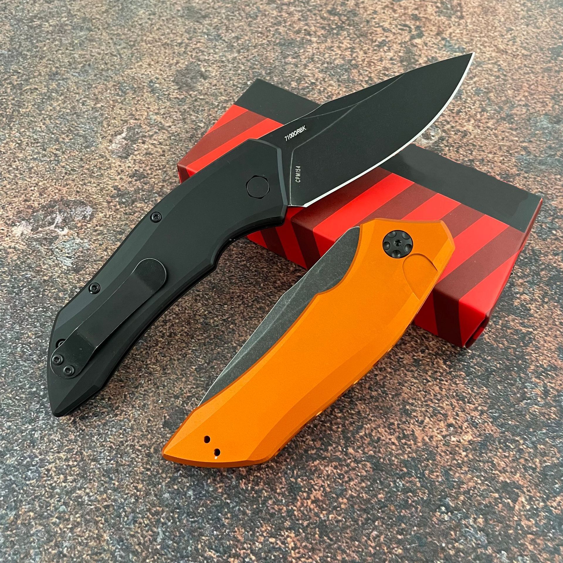 7100 Utility Knife Tactical Pocket Knife Sharp CPM154 Blade G10 Handle Portable Knife Camping Survival Folding Knife Hunting Utility Tool