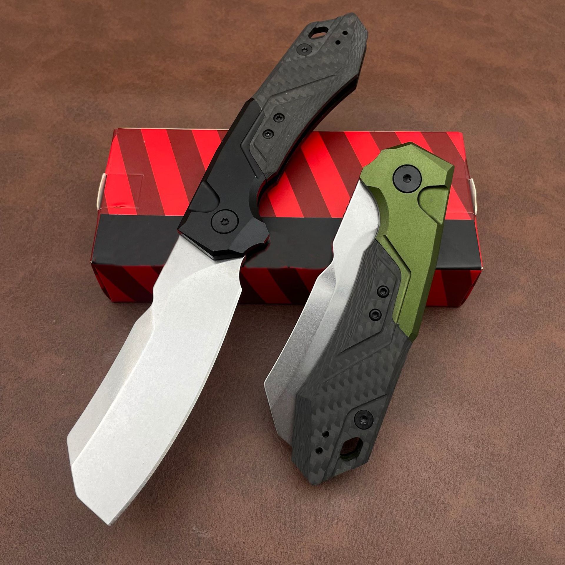 KS 7850 Outdoor Pocketknife Blackwash CPM154 Blade Hunting Folding Knife Combat Survival Tools Hard Cutting Tools EDC Men's Gift