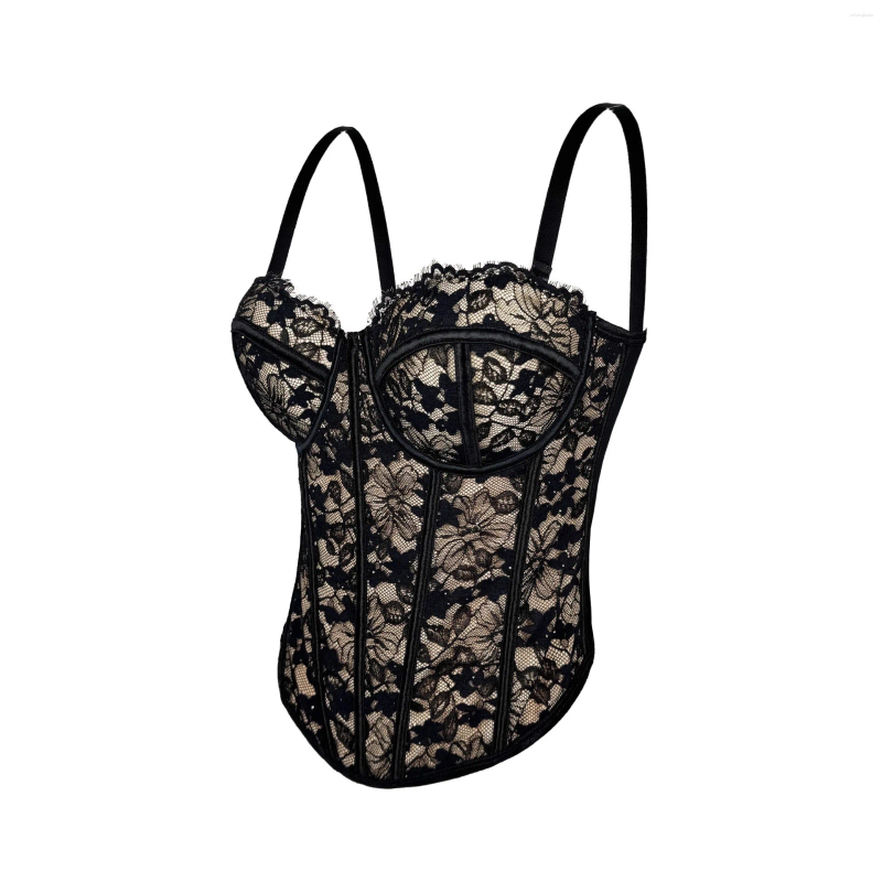 Women' s Tanks Elegant Shaping Sexy Lace Women Corset Fl - view 5