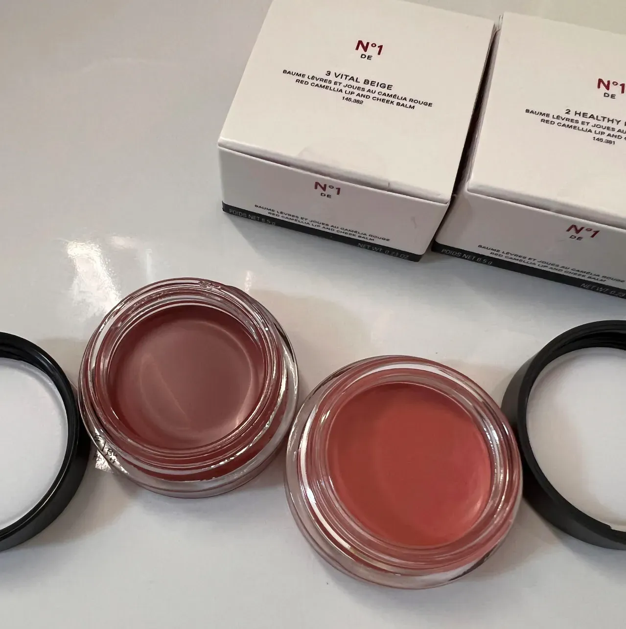 Brand 7 colors 6.5g Red Camellia Lip And Cheek Balm N1 De Lip Face Makeup Silky Multi-Use Long-Lasting Cream Blush Lipstick For Woman Hydrating Lip Ma