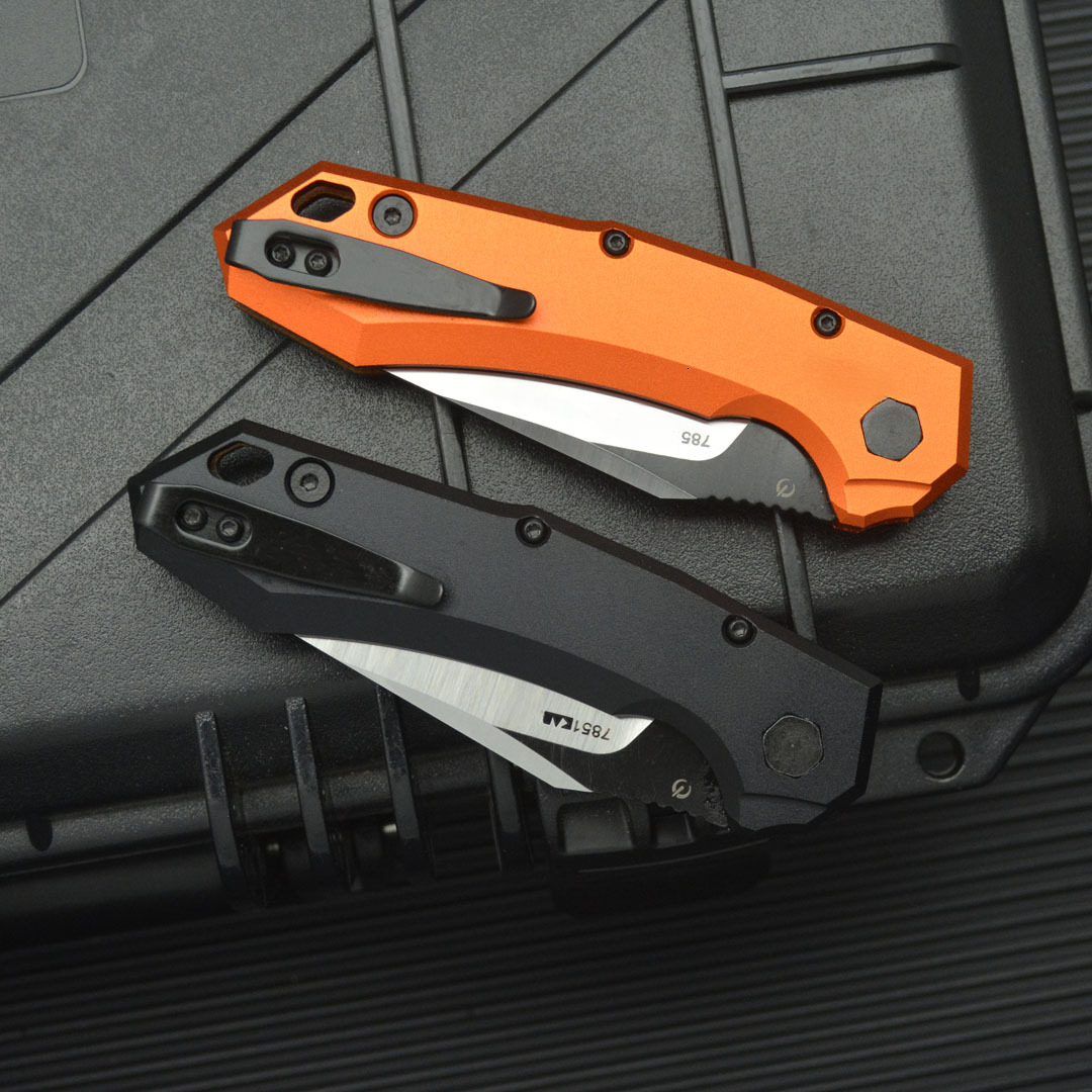 KS 7851 High Hardness Pocket Knife with 8cr13mov Blade Aluminum Alloy + G10 Handle Outdoor Camping Portable Barbecue Knife Men's Gift