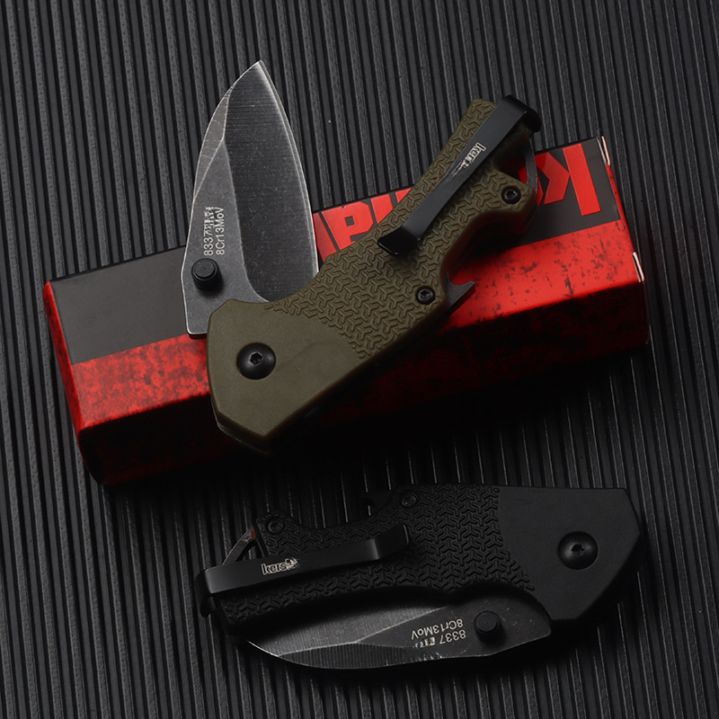 8337 Outdoor New Style Knife Professional Folding Knife 8Cr13Mov Blade Nylon Fiber Handle Survival Knives Fruit Knives Pocket Knife