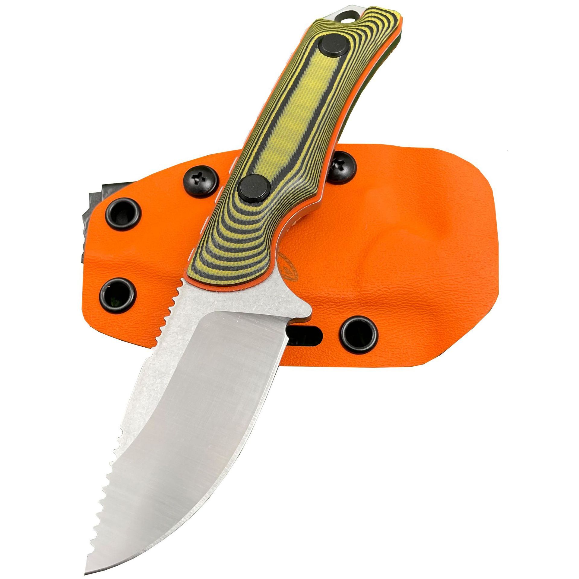 Model 15017 Hidden Canyon Hunter Fixed Blade Knife Drop Point Blade G10 Handle & K Sheath Tactical Hunting Outdoor Knife EDC