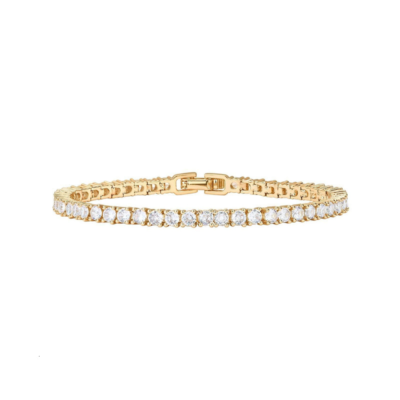 Full Diamond For Men Women Cz Tennis Bracelet Round Square Cut Iced Out Hip Hop Fashion Jewelry Gift - view 7