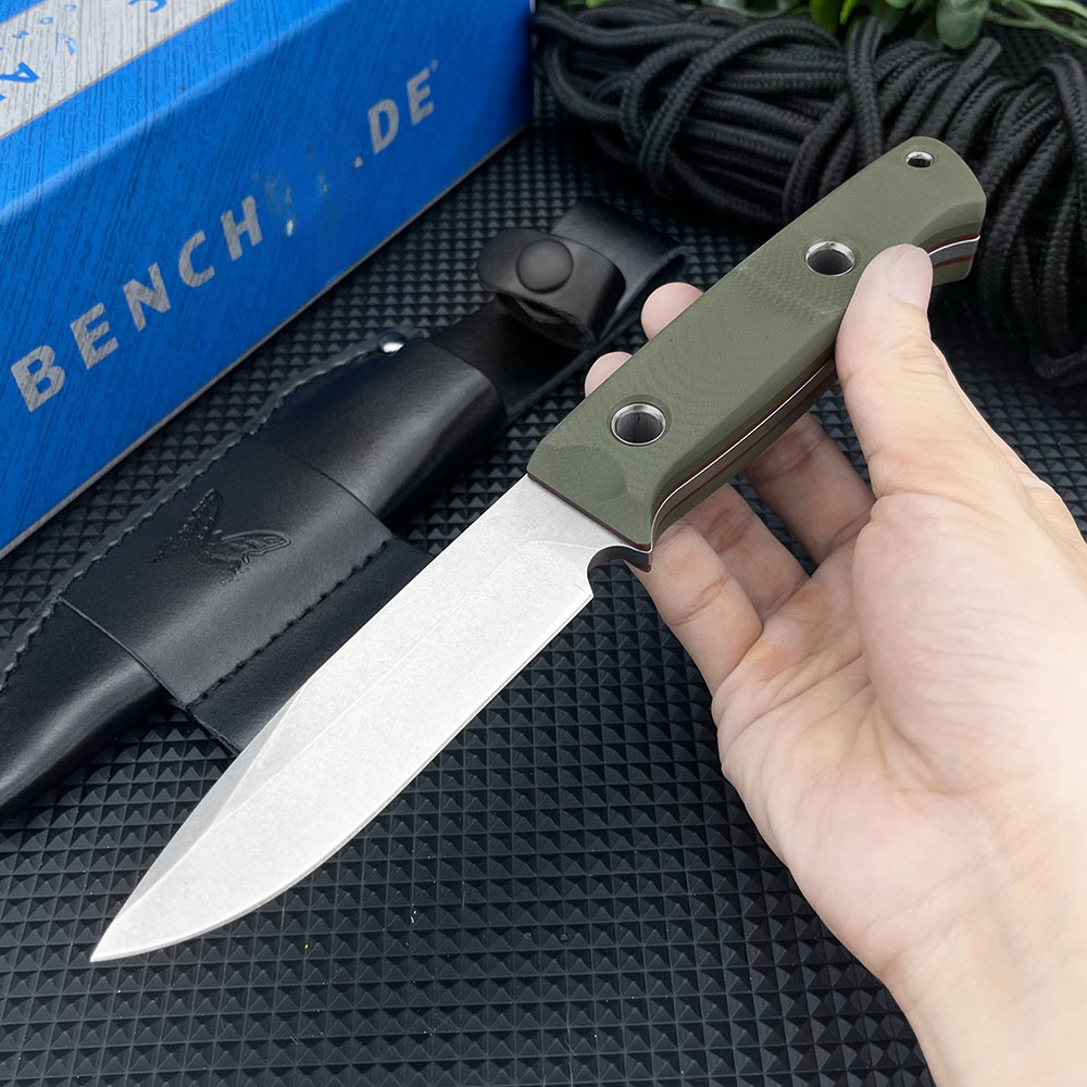 Portable Outdoor Rescue Defense BM 163 Fixed Blade Knife Sharp D2 Blade Tactical Survival Knives G10 Handle EDC Camping Tools