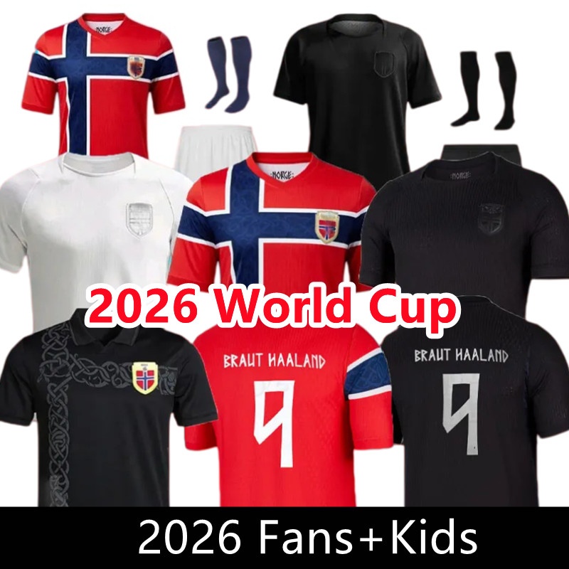 S-4XL Norway jersey 2026 World Cup HAALAND Soccer Jerseys DONNUM RYERSON WOLFE AJER 26 27 Noruega SORLOTH NUSA AASGAARD HORN MYHRE BOBB home Football Shirt Men Kids Kit