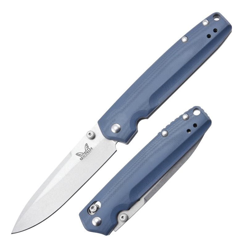 BM485 Folding Pocket Knife Outdoor Multitool Camping Fishing Cutting Portable Drop Point Blade Survival Manual Open Knives