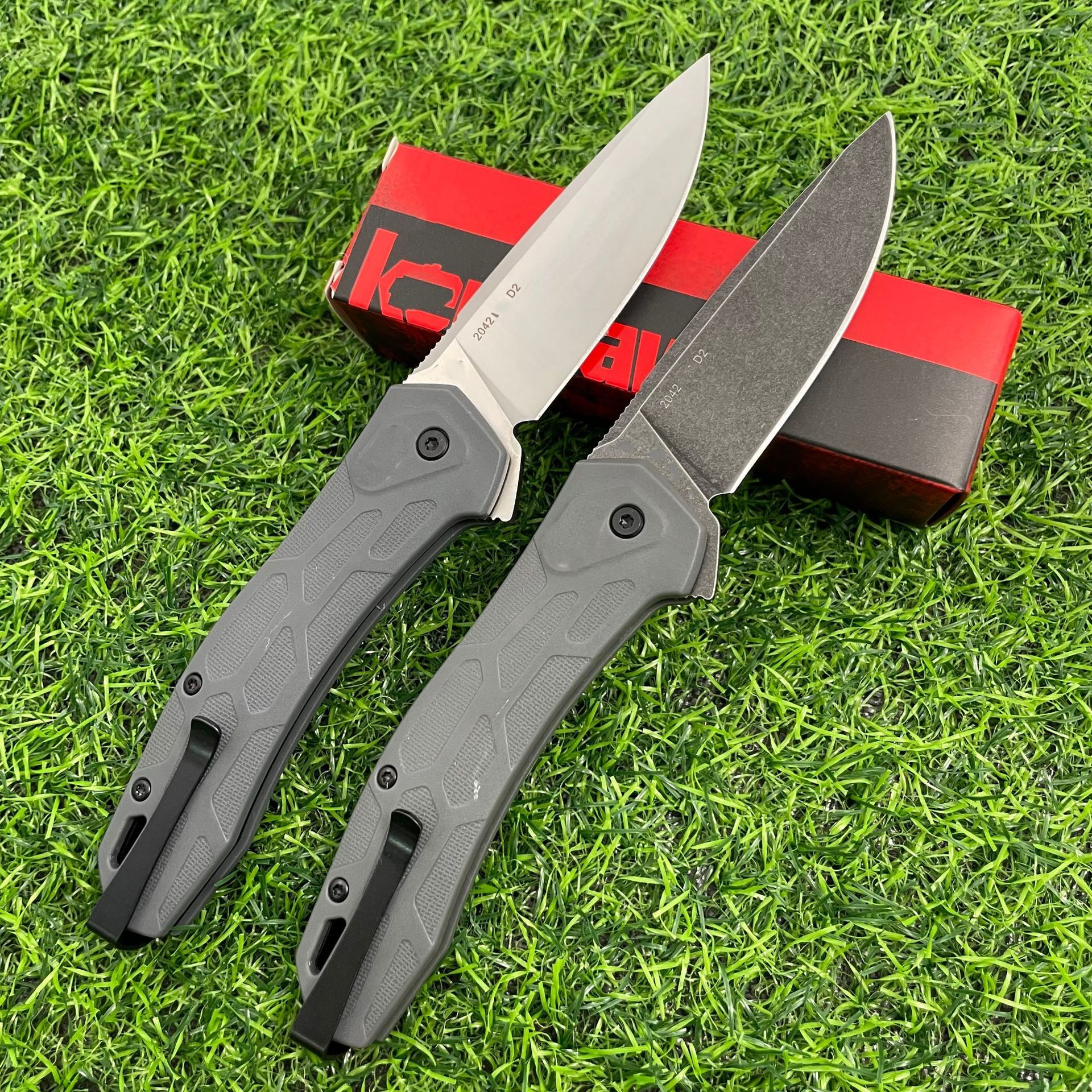 2042 Folding Pocket Knife D2 Blade Nylon Fiberglass Handle Multifunction Fruit Outdoor Camping Knife EDC Defensive Tools