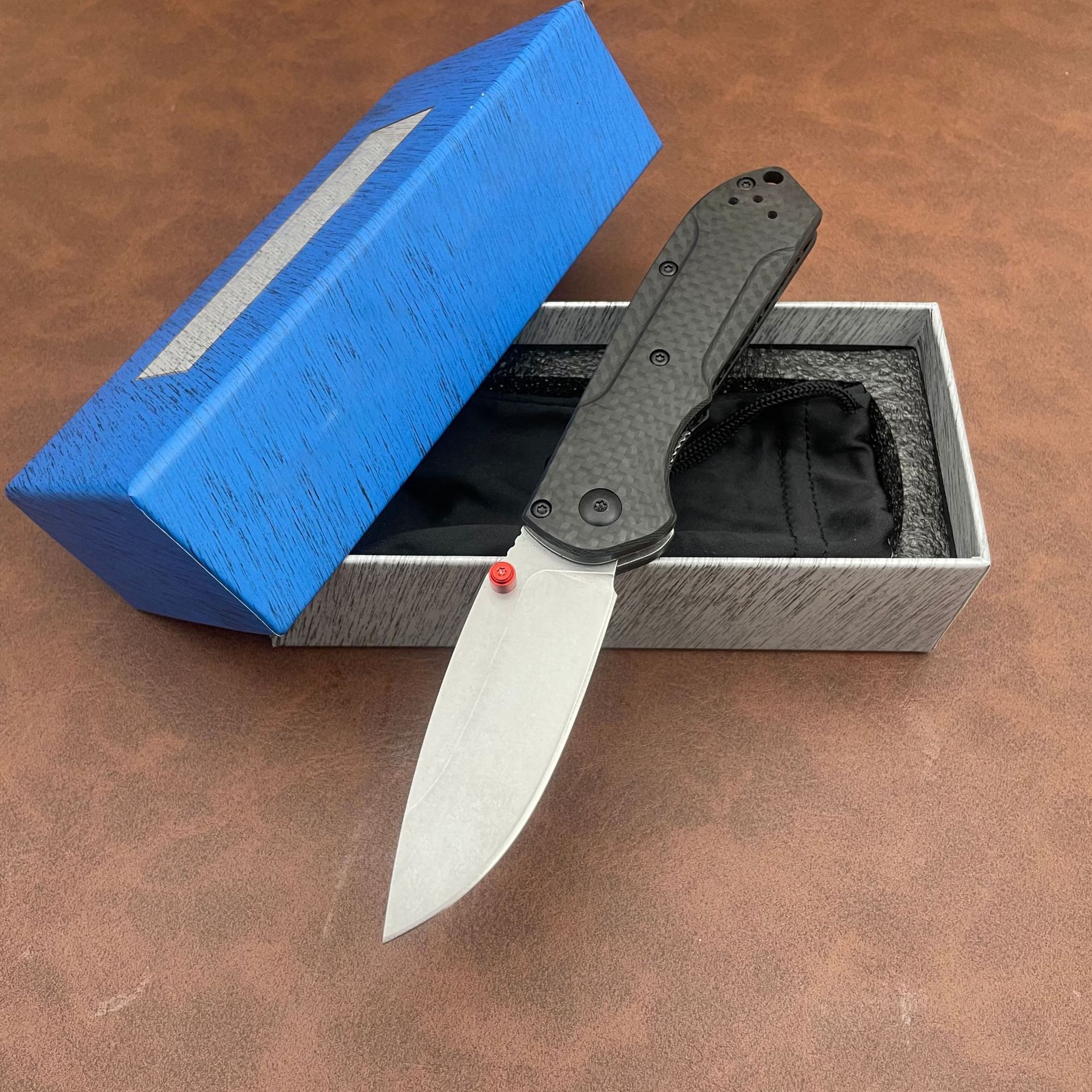 BM 565 Mini Freek S90V Blade Titanium Alloy Handle Outdoor Camping Survival Kitchen Multifunctional EDC Tool Folding Knife