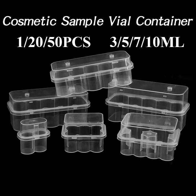 3/5/7/10mL Mini Box Transparent Storage Case Peptide Vial Refrigerator Organizer 26Y0427