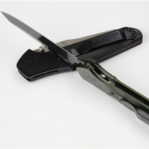 Everyday Carry BM 940 Pocket Folding Knife EDC D2 Blade Green Aluminum Alloy Handle Survival Camping Hunting Flipper Knives