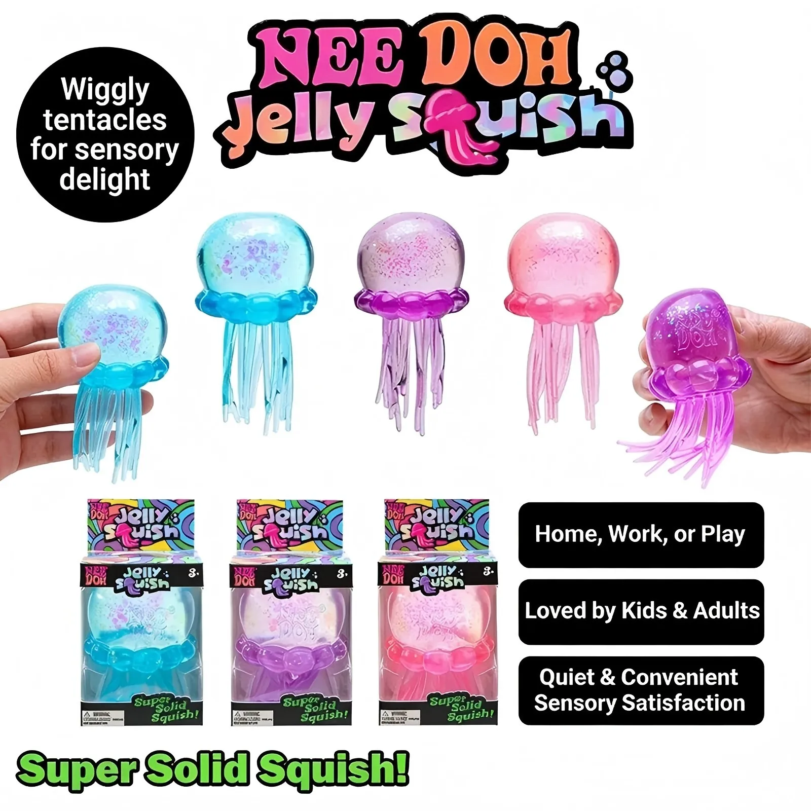 2026 New Schylling Needoh Nice Cube Sensory Toys Anti-Stress Blocks Stress Relief Jigsaw Pressure Relief Souvenir for Kids