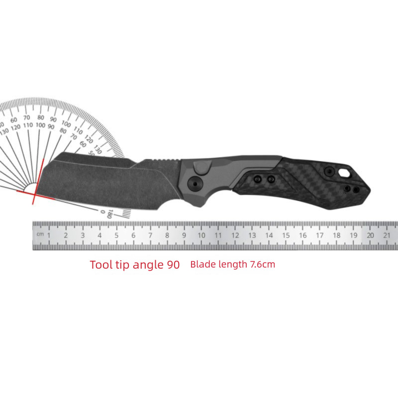 ks 7850 Outdoor Pocketknife Blackwash D2 Blade Hunting Folding Knife Combat Survival Tools Hard Cutting Tools EDC Men's Gift