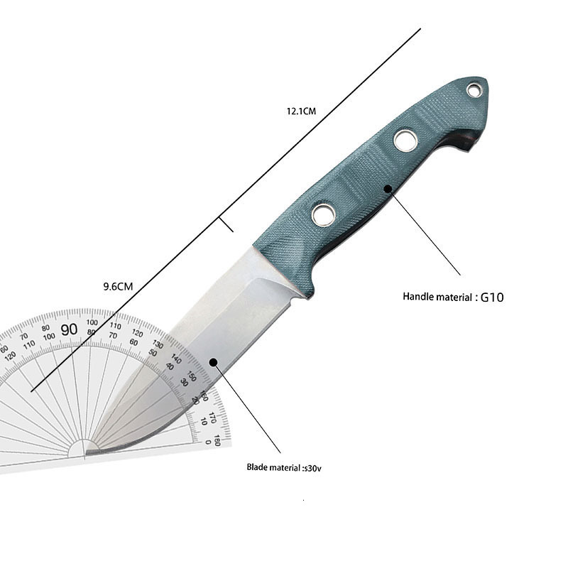 BM 162 Buschcrafter Fixed Blade Knife S30V Blade G10 Handle with Sheath Wilderness EDC Survival Rescue Hunting Knives