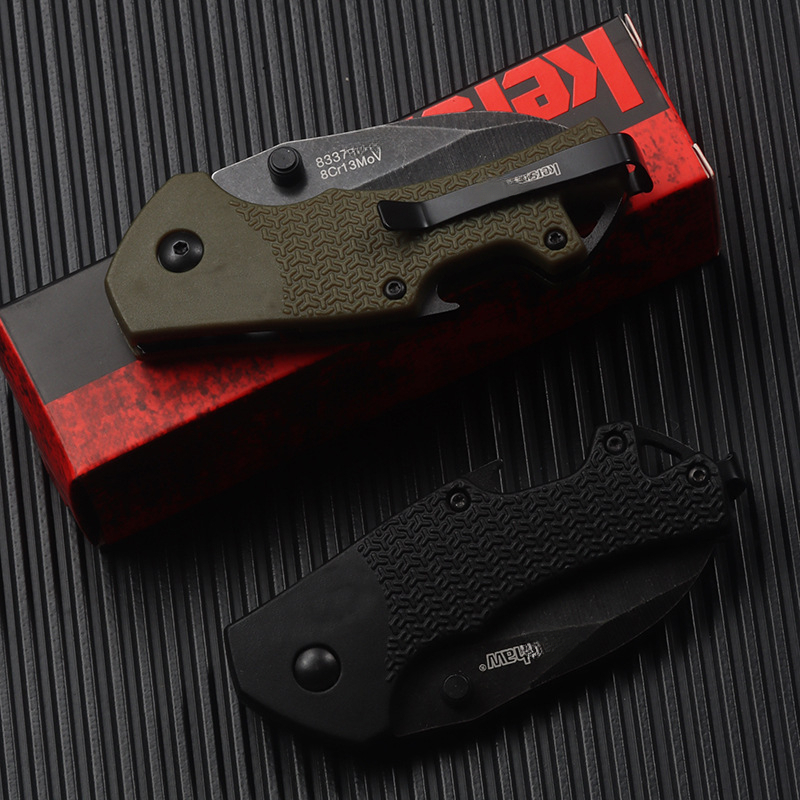 8337 Outdoor New Style Knife Professional Folding Knife 8Cr13Mov Blade Nylon Fiber Handle Survival Knives Fruit Knives Pocket Knife