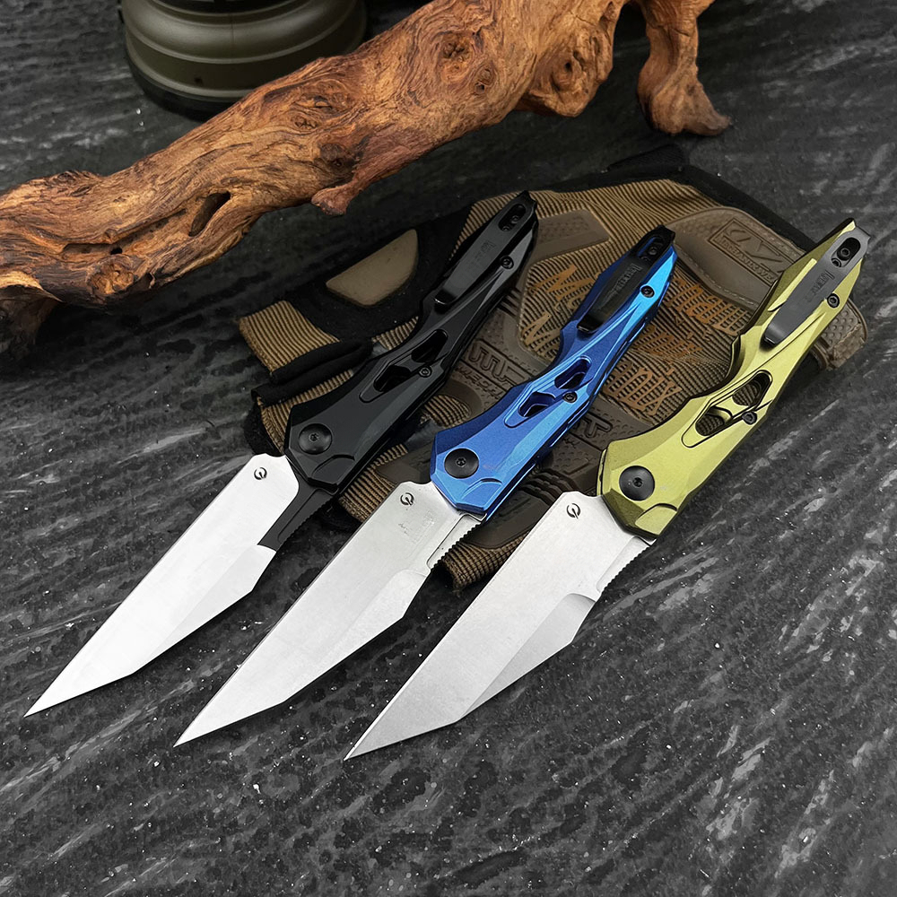 Outdoor 7650 Folding Pocket Knife CPM154 Stone-washed Blade G10 Handle Camping Survival Gear and EDC Men's Hunting Knives