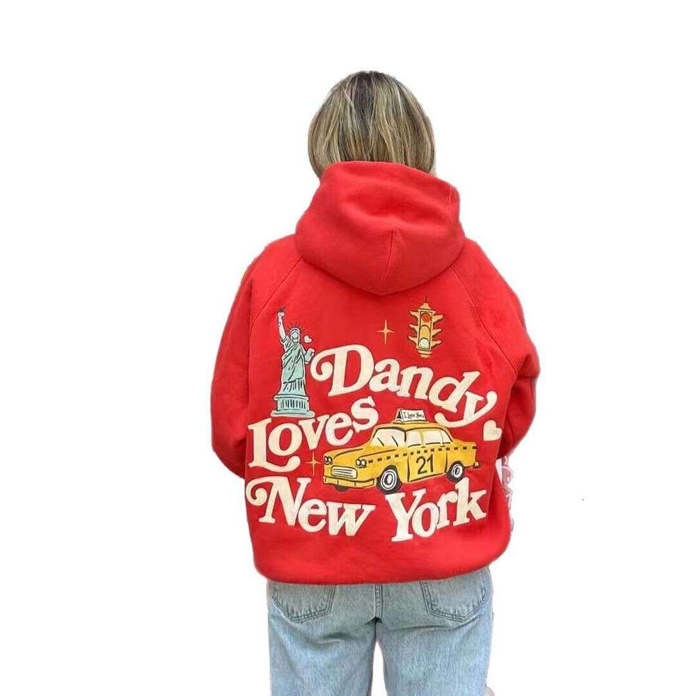Cartoon Printed Hoodie Unisex Cute Anime Design Youth Student Campus Casual Wear Autumn Winter New Women's Clothing European and American Cross - view 6