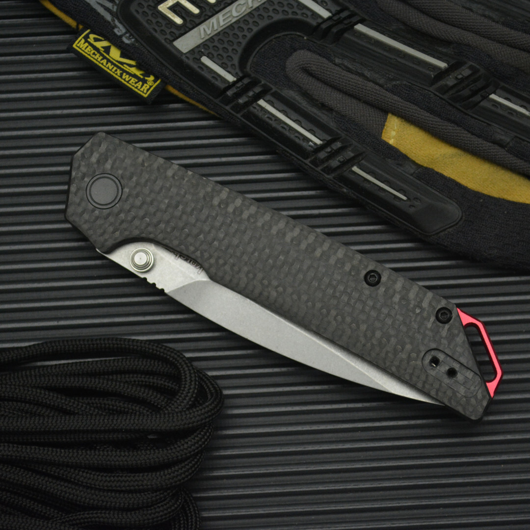 KS2038 m390 steel Carbon fiber outdoor camping Hunting survival tactical Gear EDC Defense utility pocket knife