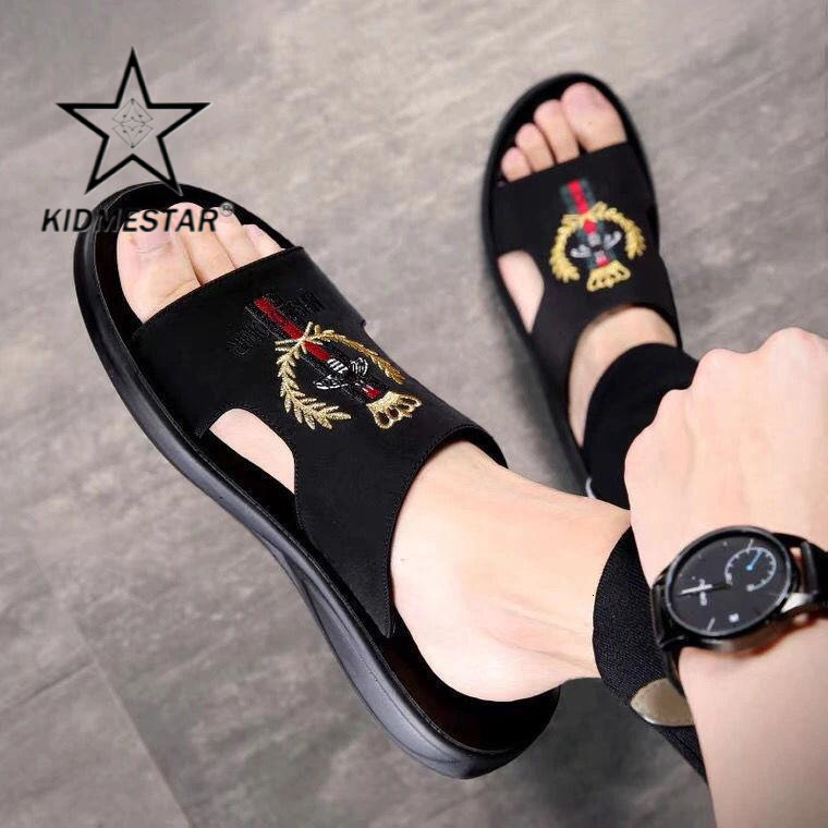 2026 Summer New Men's Luxury Home Comfort Slippers - Large Size - High-end Fashion Trend - Breathable - Simple Design - Outdoor Anti-slip - Beach