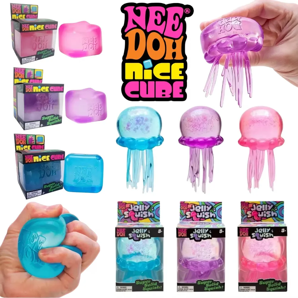 2026 New Schylling Needoh Nice Cube Sensory Toys Anti-Stress Blocks Stress Relief Jigsaw Pressure Relief Souvenir for Kids