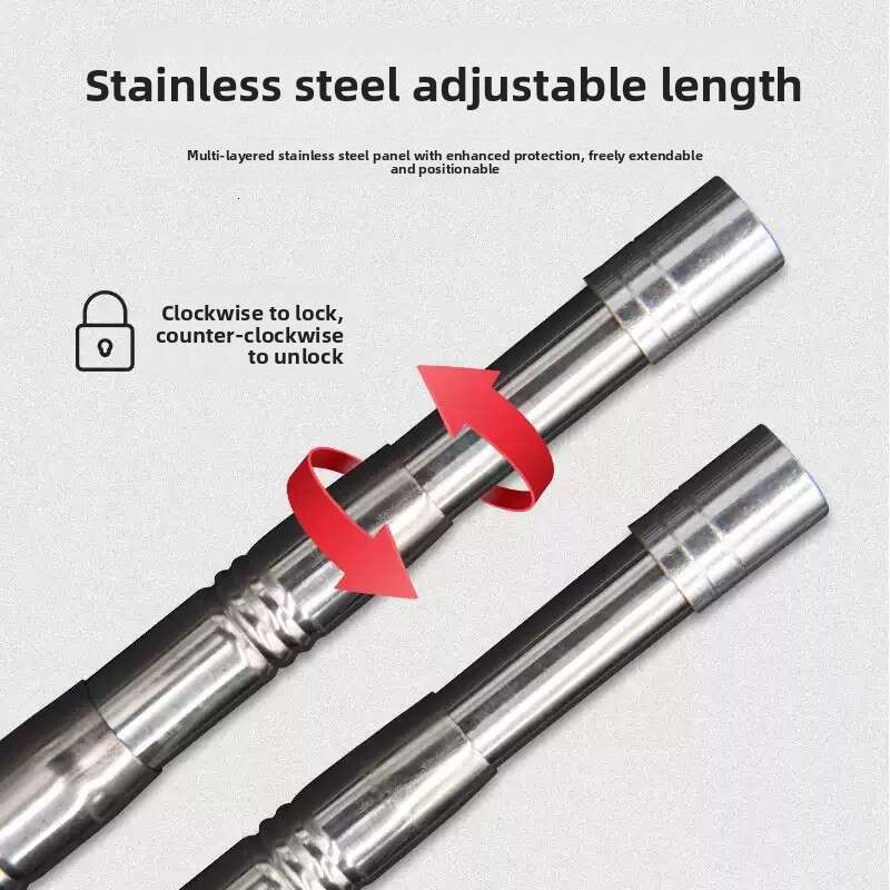Stainless Steel Landing Net Set Retractable Telescopic Pole Foldable Fish Scoop Net Full Fishing Gear Kit for Outdoor Angling