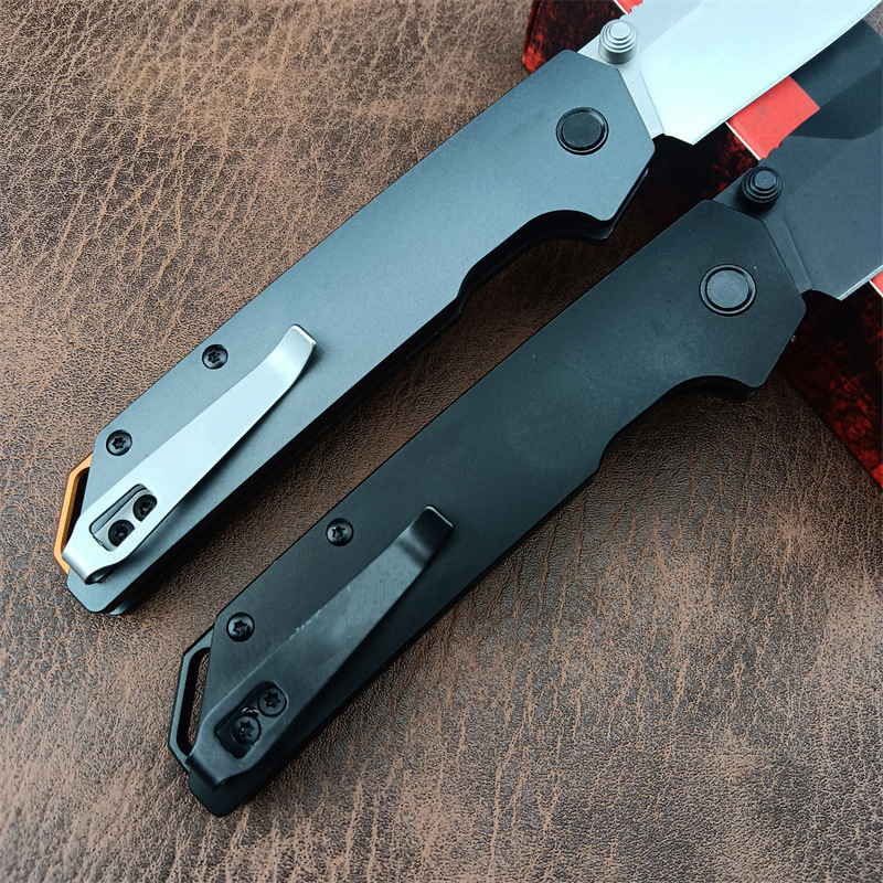 KS 2038 Aluminum Folding Knife with D2 Steel Blade A Lightweight and Durable Fishing Knife for Outdoor Emergencies