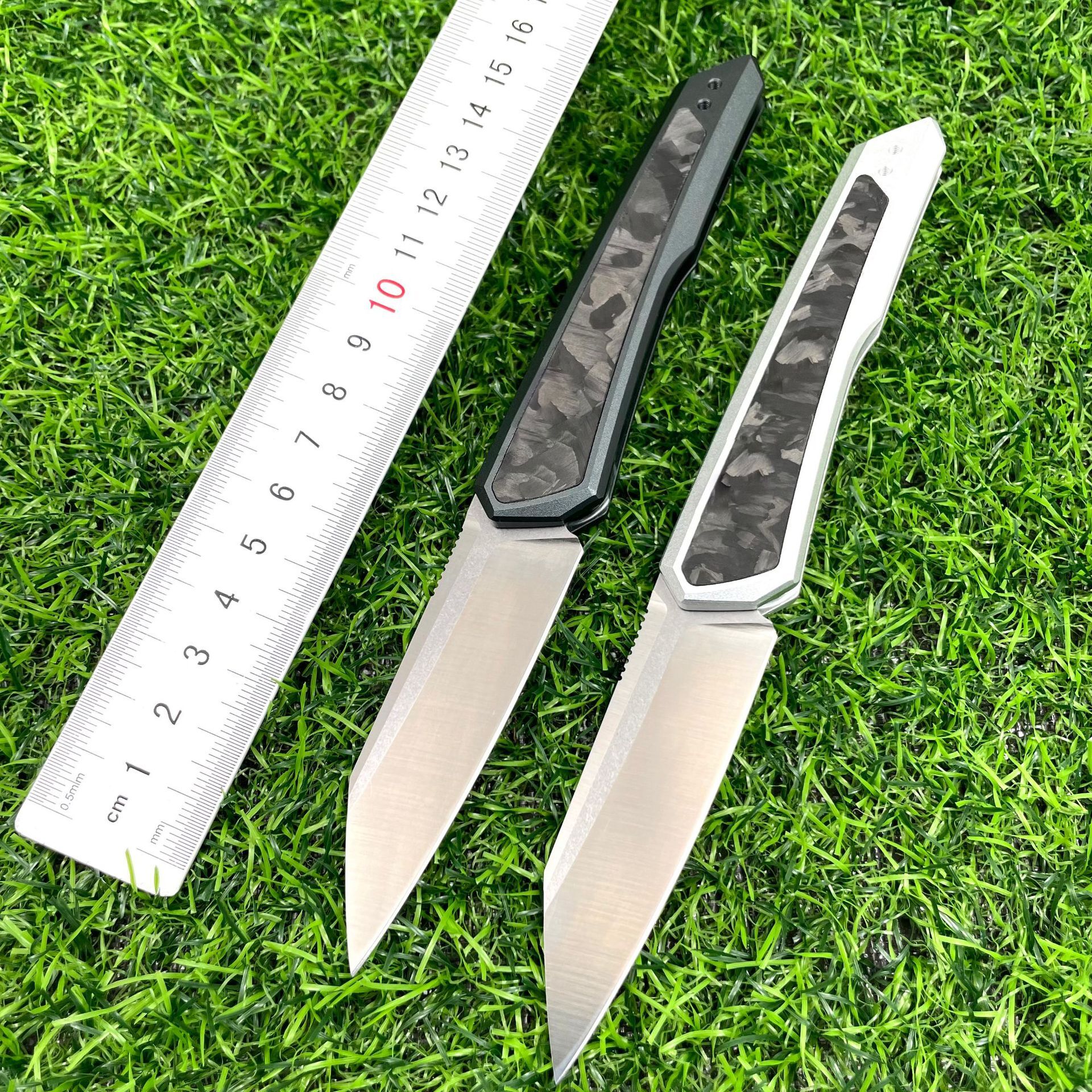 KS7050 Aviation Aluminum Handle Side Jump Knife M390 Blade Folding Knife Outdoor Tactical Camping Hiking Hunting EDC Knife