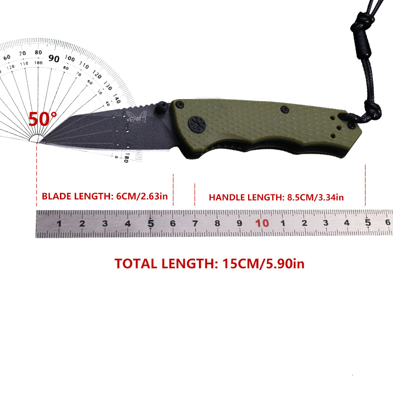 BM 290 model outdoor small knife, multifunctional folding knife, outdoor camping and fishing, men's and women's gifts, collector