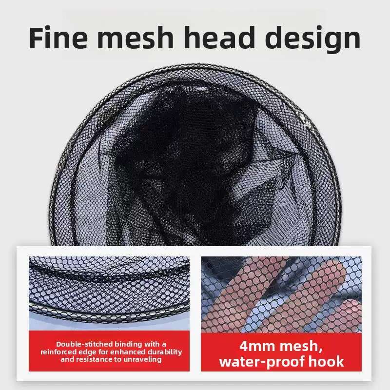 Stainless Steel Landing Net Set Retractable Telescopic Pole Foldable Fish Scoop Net Full Fishing Gear Kit for Outdoor Angling