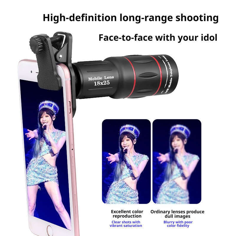 18x25 telephoto photography 18x high-definition high-power external mobile phone telescopes clip ipad camera fish eye phones zoom lens for iphone