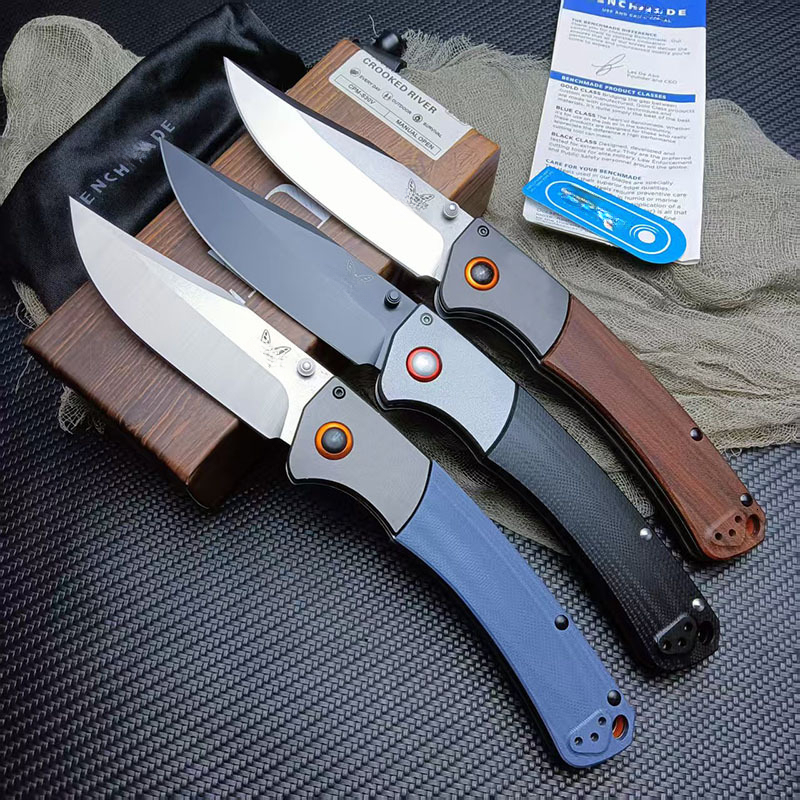 BM 15080 Folding Pocket Knife Damascus Blade Sourwood / G10 Handle Hunting Knife Outdoor EDC Camping Survival Tactical Tools