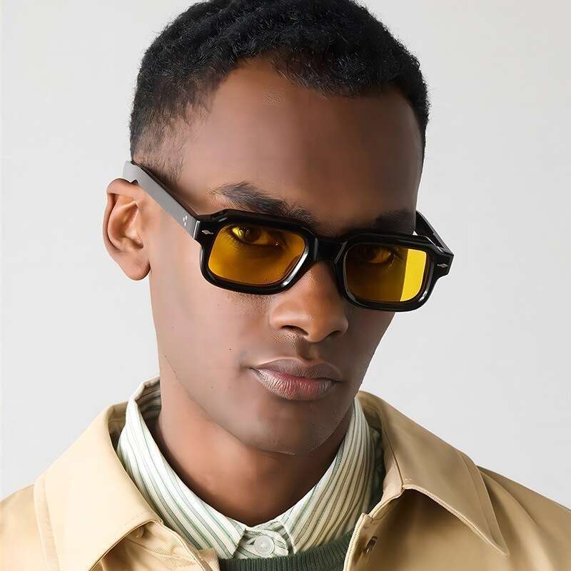 New Cross-Border Vintage Square Arrow Fashion Sunglasses, Classic Trendy Street Style Glasses For Men And Women Street Style Fashion Vintage Glasses U