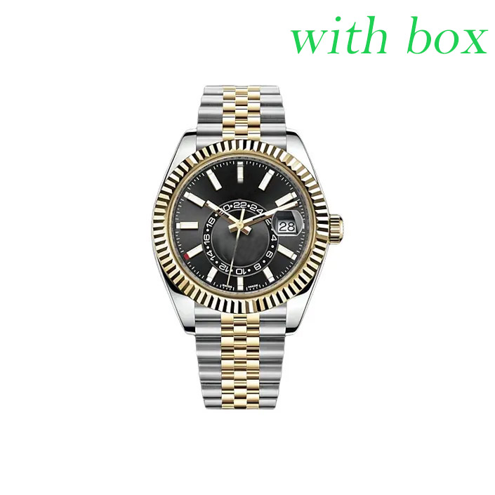 Mens designer watch 42MM Sky Watches 2813 Automatic Movement Wristwatches 904L steel Strap Luminous sapphire luxury montre de luxe with box AAA quality
