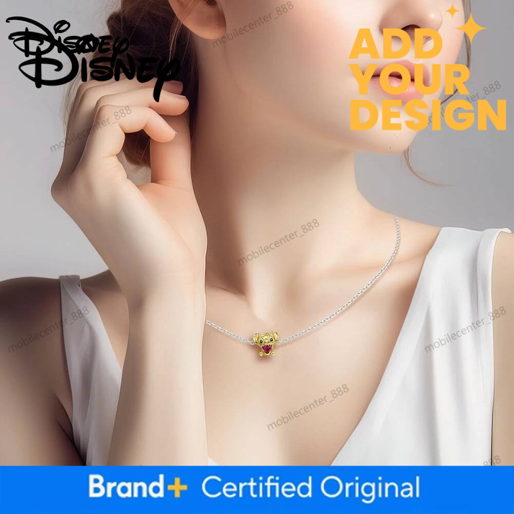 Designer Disney Jewelry 925 Silver Disney 2026 New Lilo & Stitch Charms Pendant Fit For Necklace Bracelet DIY Birthday Festivals Fine Women's Par - view 7