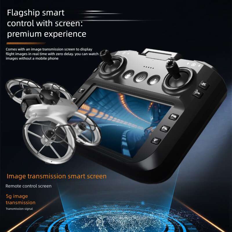Cross-border Z4 Drone, 4.3 Inch Large Screen Remote Control, Brushless Motor, Optical Flow, Dual HD Lens, Smart Obstacle Avoidance RC Quadcopter CKS