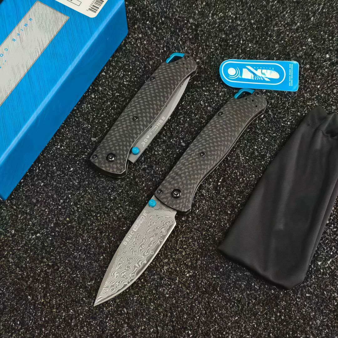 BM 535-3/533-3 Mini Carbon Fiber Folding Knife cpm20Black Outdoor Camping Hunting Pocket Tactical EDC Tool 535 Knife