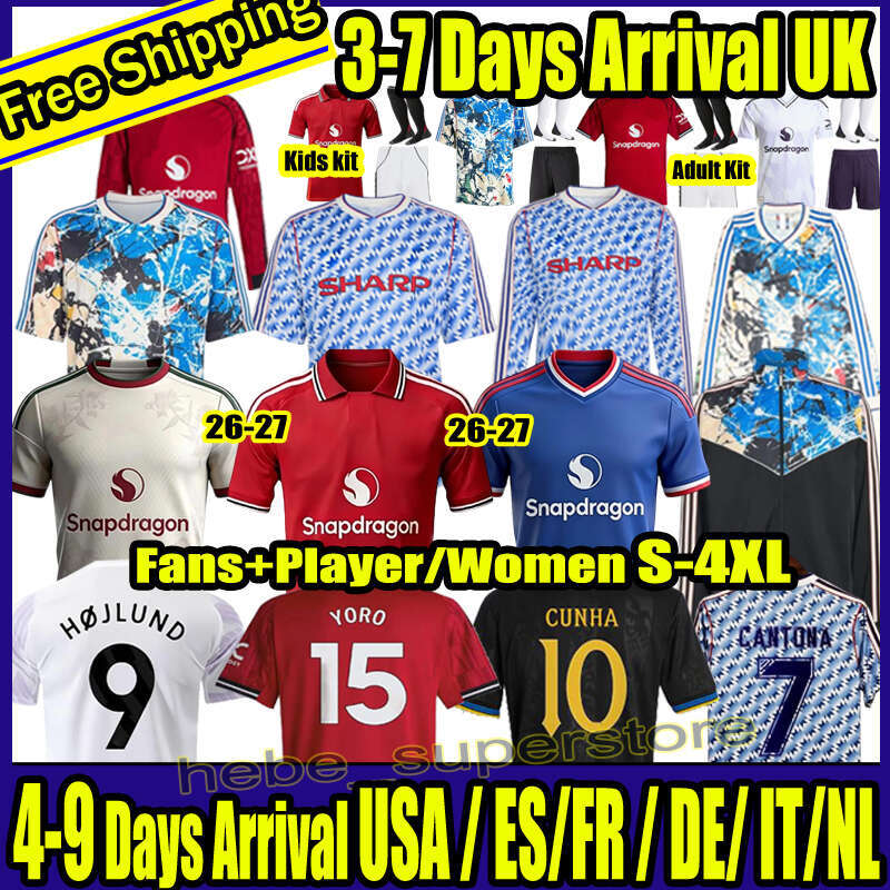 S-4XL 25 26 27 man unite Cunha soccer jerseys SESKO AMAD DE LIGT manchesteers unted B.FERNANDES football shirt 2025 2026 CASEMIRO GARNACHO MAINOO MARTINEZ HOJLUND