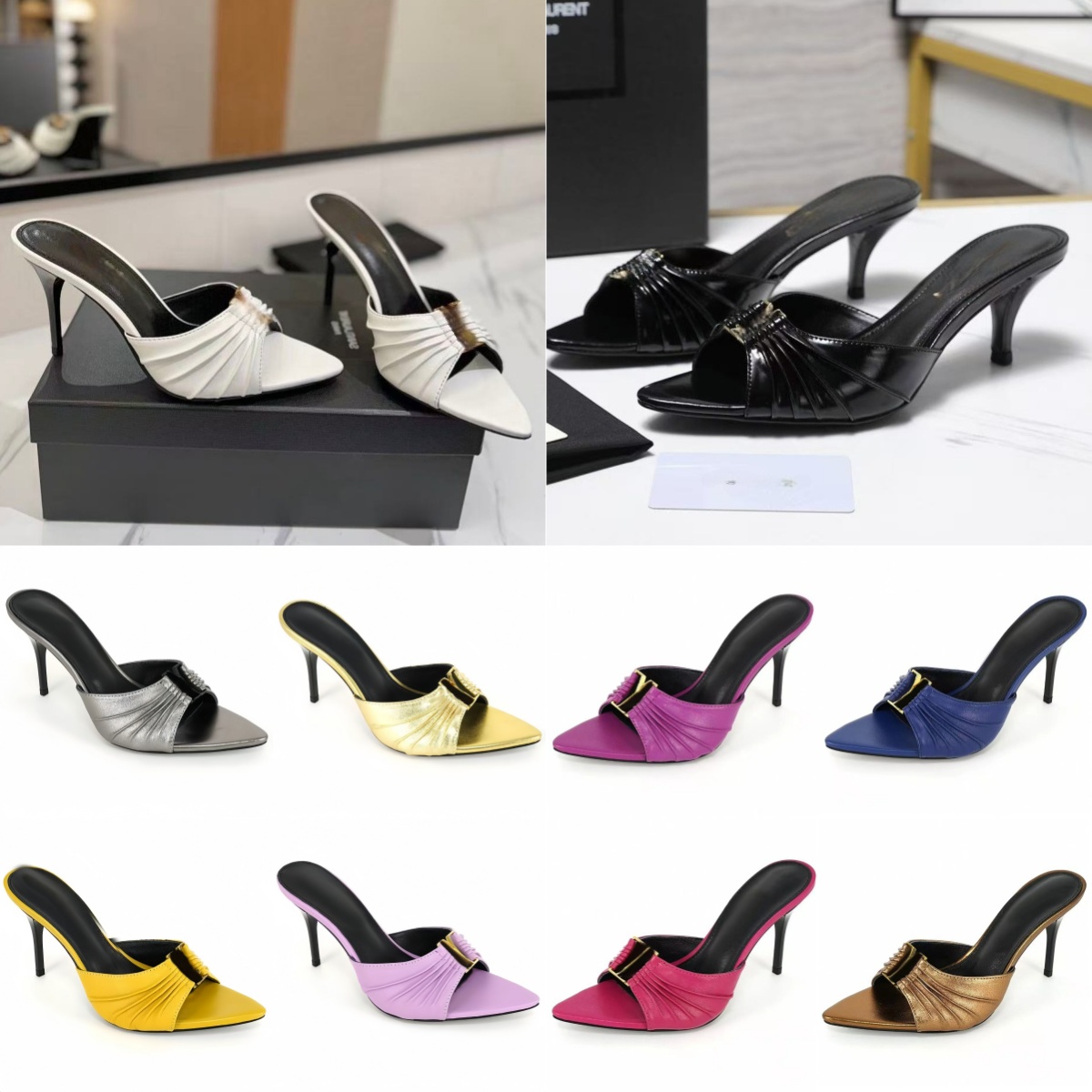 2026 heels OPYUM High Heels women Opens Toe stiletto Heel Classic Metal Letters sandals fashion stylist shoes dust BABYLONE MULES designer women's juo