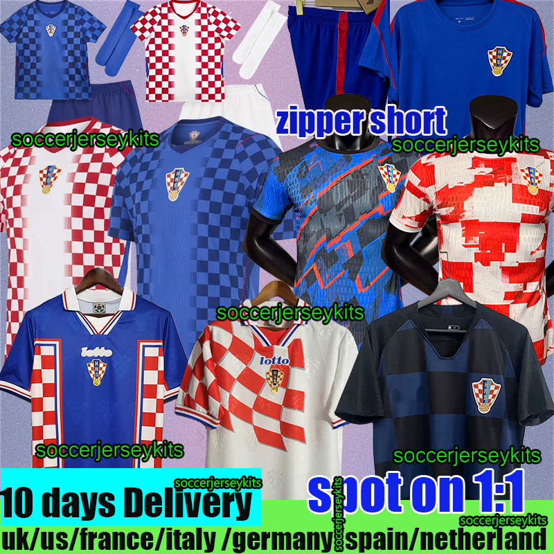 3XL 4XL Croatia 2026 World Cup football shirts MODRIC National Soccer Jersey KRAMARIC MORO MAJER SUTALO PERISIC Football shirt men top Croatia Retro jersey 1998