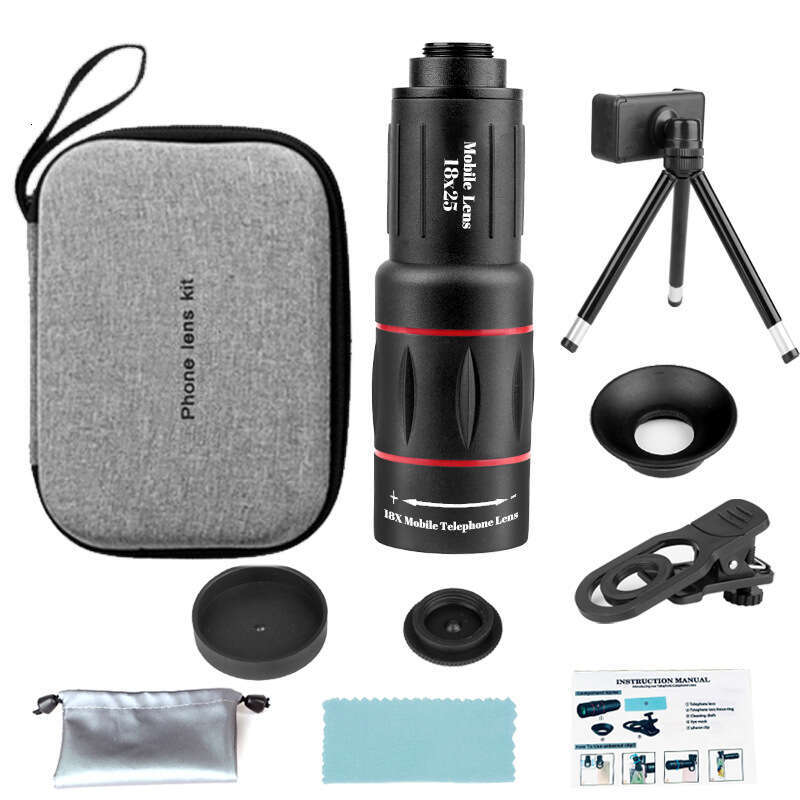 18x25 telephoto photography 18x high-definition high-power external mobile phone telescopes clip ipad camera fish eye phones zoom lens for iphone